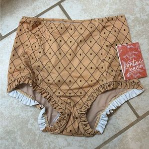 Kortni Jeane swim bottoms pineapple NWT
